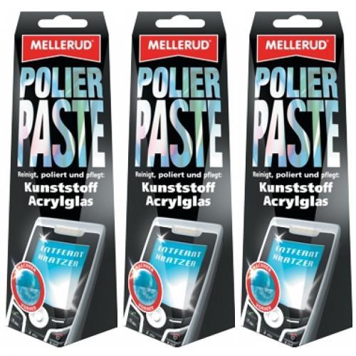3 x Polierpaste Kunststoff/Acryl 150ml