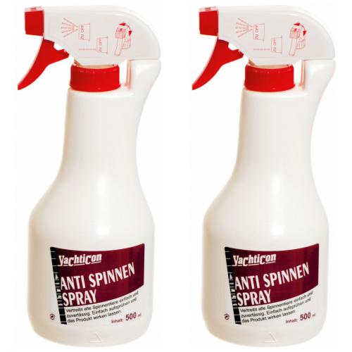 2 x Yachticon Anti Spinnenspray 0,5 l