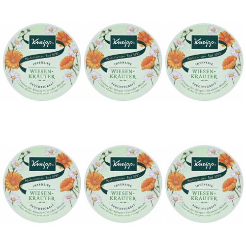 6 x Kneipp Creme 150ml Wiesenkruter