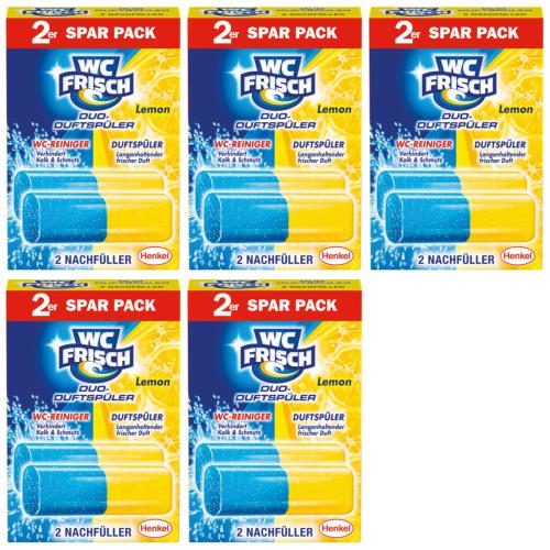 5 x WC Frisch Duo-Duftspler Nachfller Lemon 2er