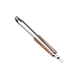 Petromax Grill- und Kohlenzange gro Edelstahl Holzgriff 54 cm