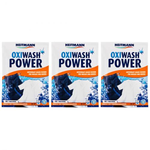 3 x Heitmann Oxiwash Power Plus 50g