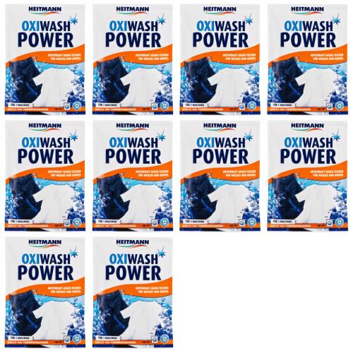 10 x Heitmann Oxiwash Power Plus 50g