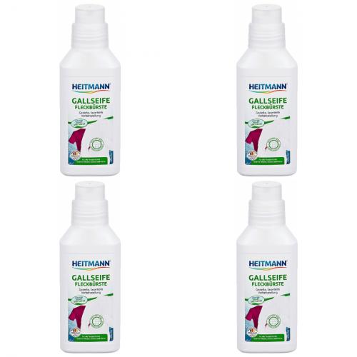 4 x Heitmann Gallseife Gel 250ml Flasche