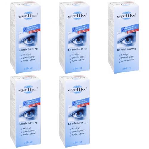 5 x Eyelike Kombilsung, 380ml Flasche