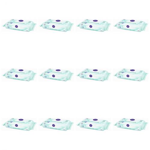 12 x Nivea Baby Feuchttcher pure + sensitive 63er Beutel