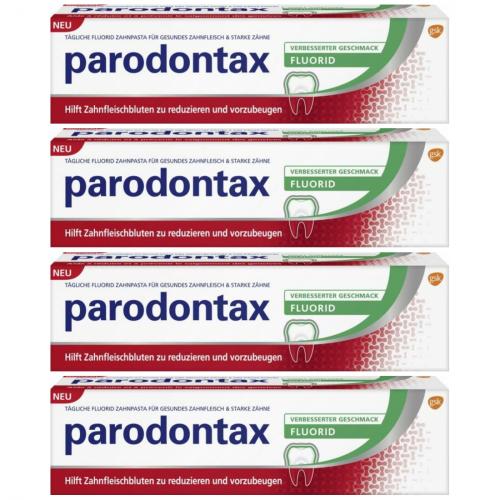 4 x parodontax Zahncreme fluorid Tube 75ml