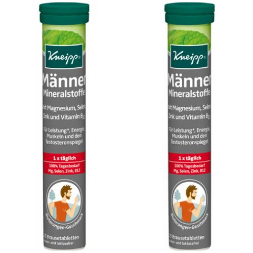 2 x Kneipp Brausetabletten Mnner Mineralstoffe 15er