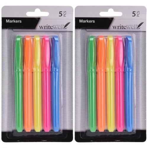 2 x Textmarker 5-Farben Set