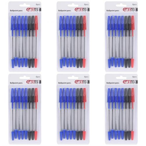 6 x  Kugelschreiber 8er Set