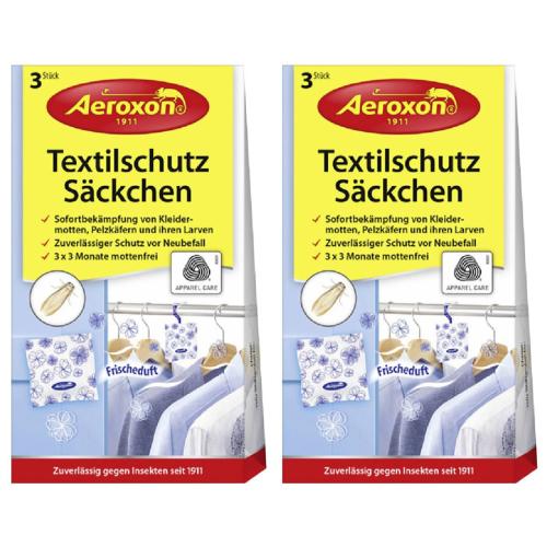 2 x Aeroxon Textilschutz Sckchen 3er Pack