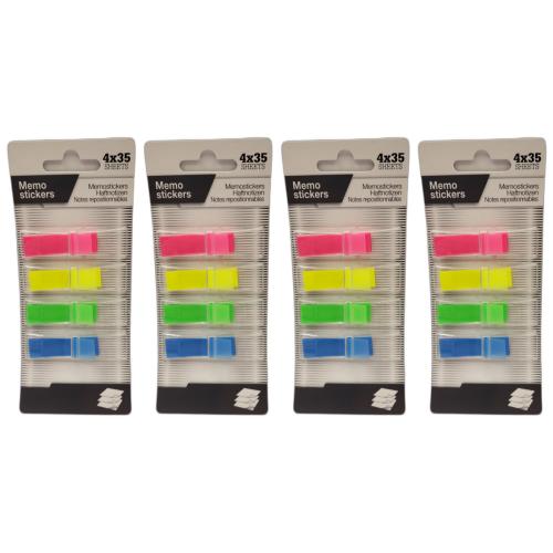 4 x  Haftstreifen Page Marker (4 Farben je 35 Stck)