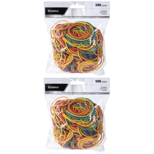 2 x Gummibnder 100g mehrfarbig