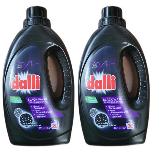 2 x Dalli Black Wash 20 Waschladungen 1,1 Liter