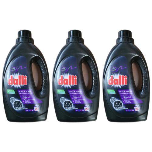 3 x Dalli Black Wash 20 Waschladungen 1,1 Liter