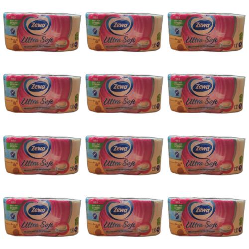 12 x Zewa Toilettenpapier Ultra Soft 4-lagig 2er Beutel