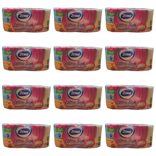 12 x Zewa Toilettenpapier Ultra Soft 4-lagig 2er Beutel