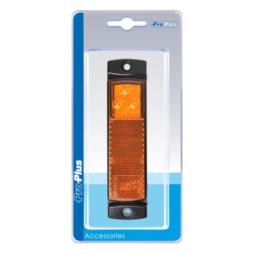 Seitenmarkierungsleuchte 12/24V orange 126x30mm LED im Blister