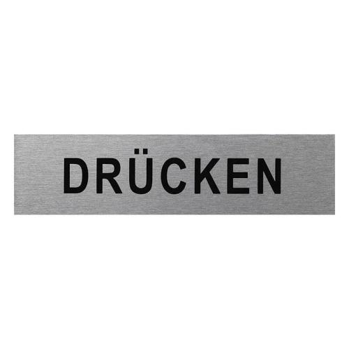 Aluminium Trschild 