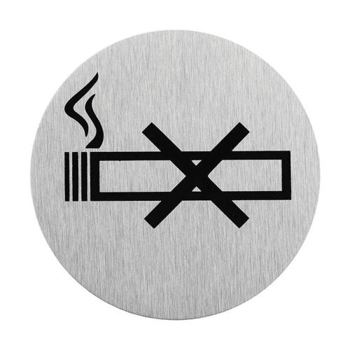 Aluminium Trschild " Bild nicht Rauchen " 75mm