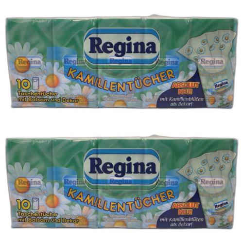 2 x Regina Taschentcher Kamille 10er