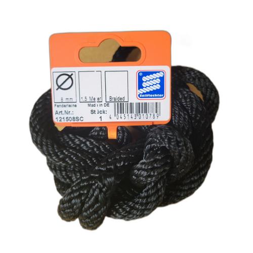 Fenderleine 1,5m, schwarz