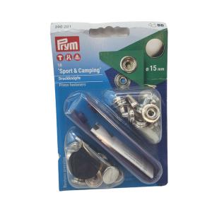 Druckknpfe Stoff, 15mm, 10 Stck im Blister
