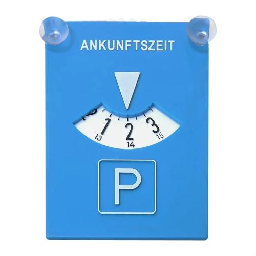 Parkscheibe mit Saugnapfhalterung