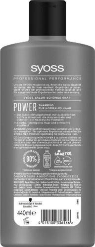 Syoss Shampoo Men Power 440ml Flasche