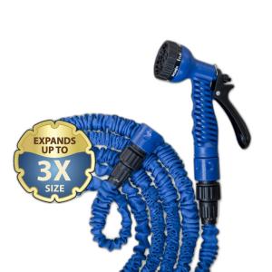 Gartenschlauch dehnbar 7,5-22 Pistole blau