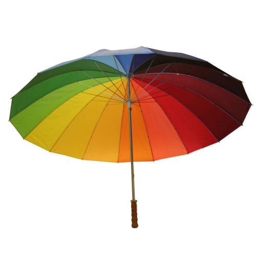 Regenschirm Golf Regenbogen 130 cm 16 Streifen