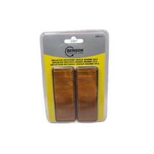 Reflektor rechteckig orange 90 x 40 mm 2 Stk