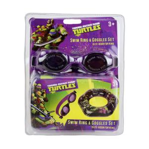 Teenage Mutant Ninja Turtles - Auswahl:  SET Schwimmreifen Taucherbrille