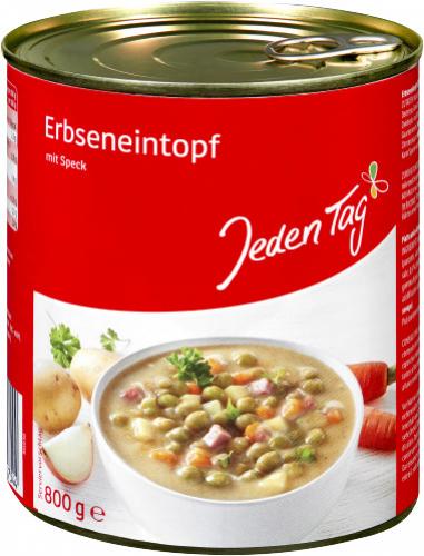 JedenTag Erbseneintopf 800g Dose