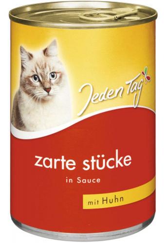 JedenTag Katzenfutter Huhn in Sauce 415g Dose