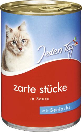 JedenTag Katzenfutter Seelachs in Sauce 415g Dose