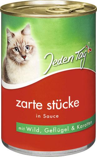 JedenTag Katzenfutter Wild, Geflgel u. Karotte 415g Dose