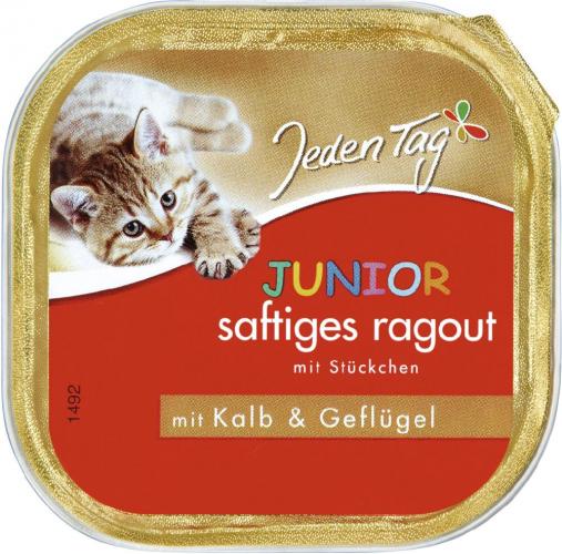 JedenTag Katzenfutter Ragout Pute 100g Schlchen