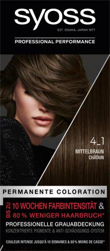 Syoss Haarfarbe Coloration Mittelbraun 4-1 115ml