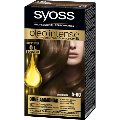 Syoss Oleo Intense Öl-Coloration 4-60 Goldbraun ohne Ammoniak 115 ml