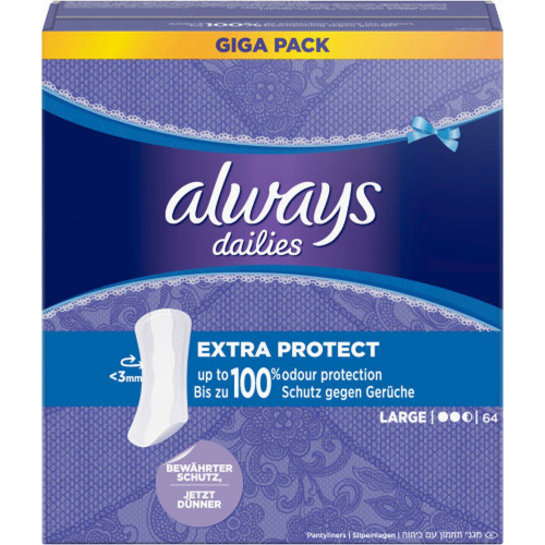 Always Slipeinlagen Extra Large Damenbinden 64 Stck