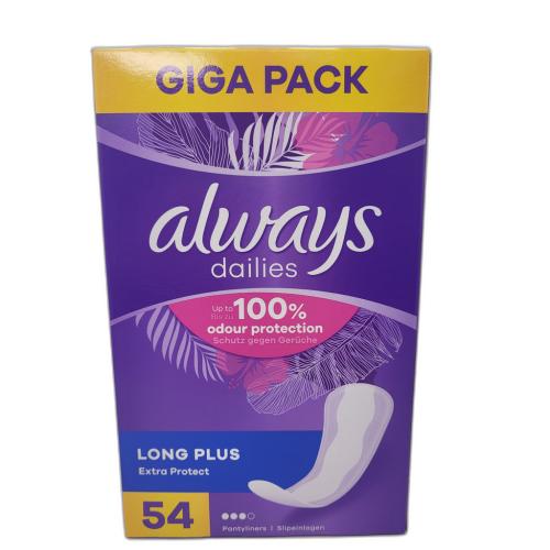 Always Slipeinlage Extra Protect Long Plus Ohne Duft 54 Stck