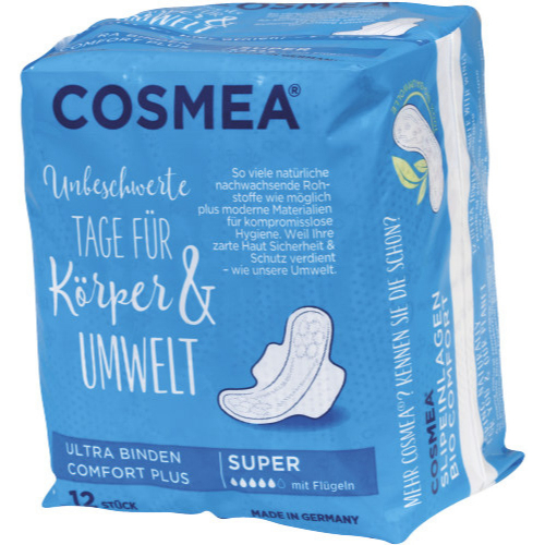 Cosmea Ultra Binden Comfort Plus mit Flügeln 12 Stück