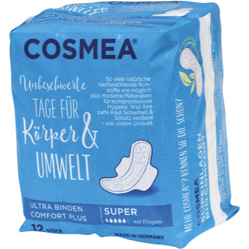 Cosmea Ultra Binden Comfort Plus mit Flgeln 12 Stck