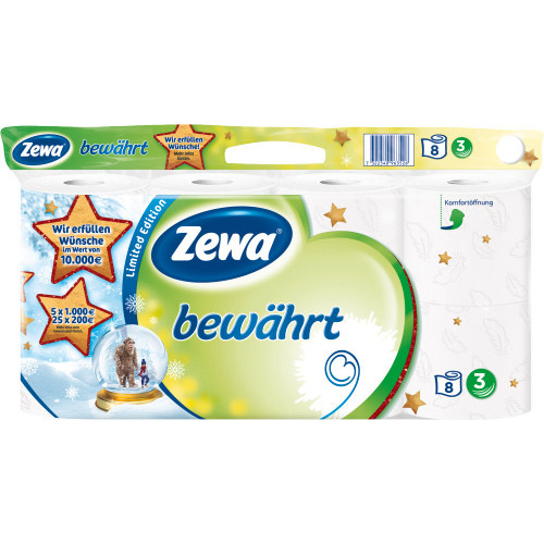 zewa bewhrt 3-lagig 8er