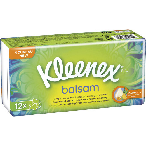 Kleenex Balsam Taschentücher 12x 9 Packungen