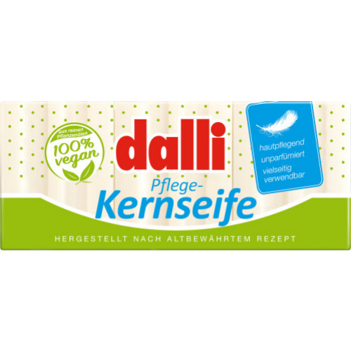 Dalli Kernseife 3x125g hautpflegend unpafmiert 100% vegan