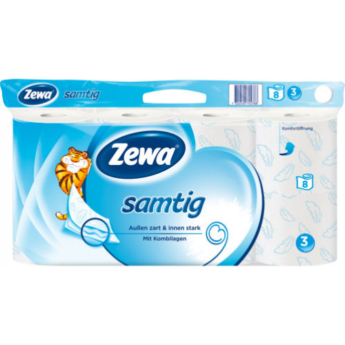 zewa samtig 3-lagig 8er