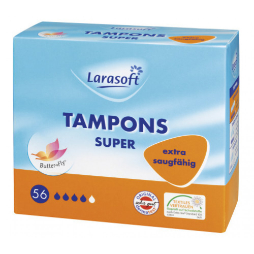 Larasoft Tampons Super Extra Saugfhig 56 Stck