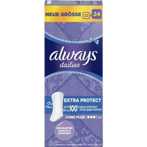 Always Slipeinlage Extra Protect Lang+ 24 Stck